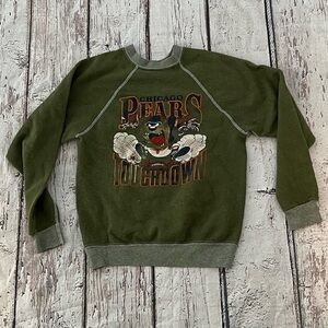 Vintage Tasmanian Devil Looney Tunes Chicago Bears 1990s Sweatshirt Kids Boys